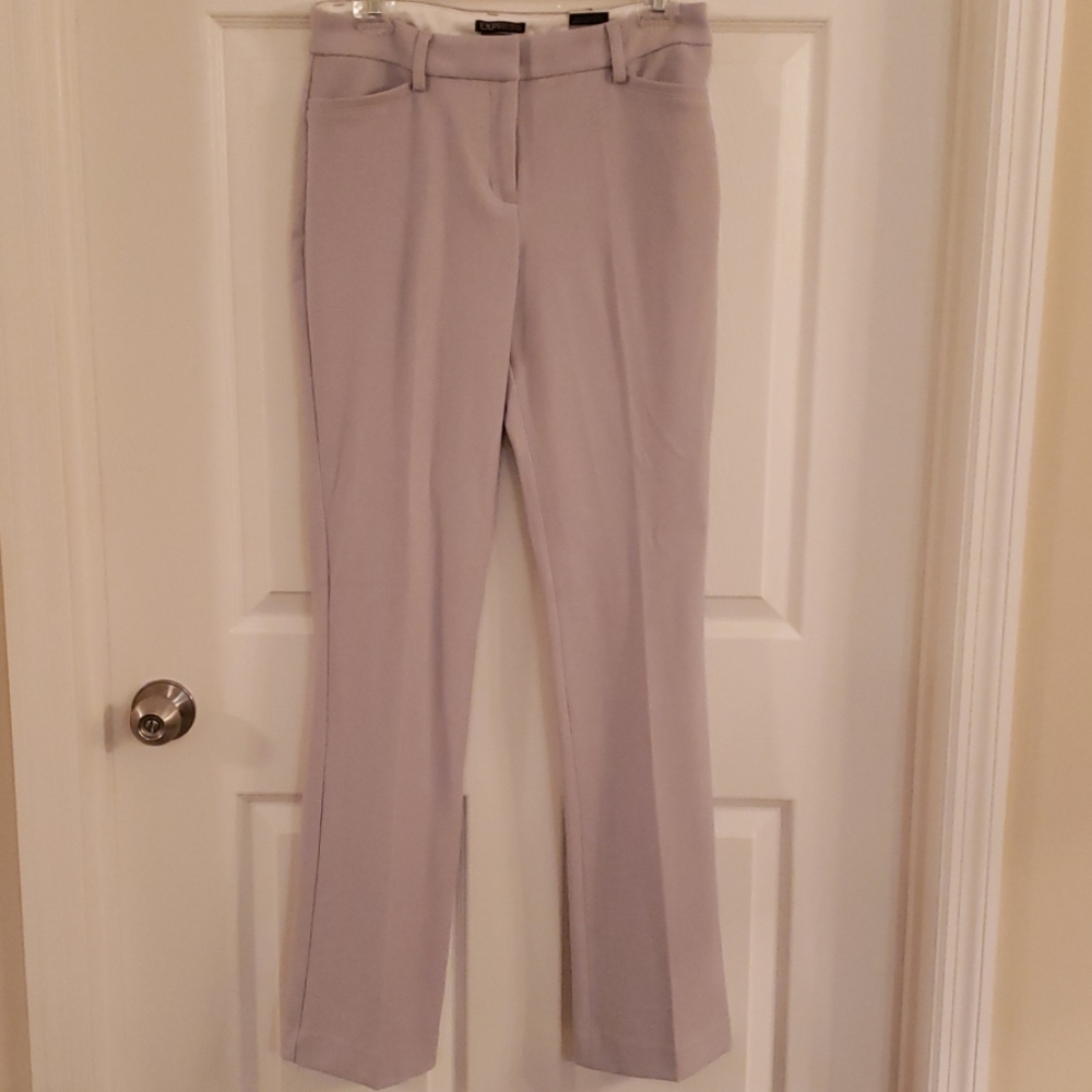 NWT Express Columnist Barely Boot Dress Pants-Gray